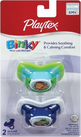 Playtex 00128 Silicone Binky 6 Months & Up