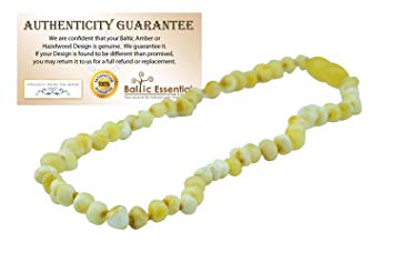 Baltic Amber Teething Necklace Babies Milk White Butter Baby, Infant, and Toddlers Polished Drooling...
