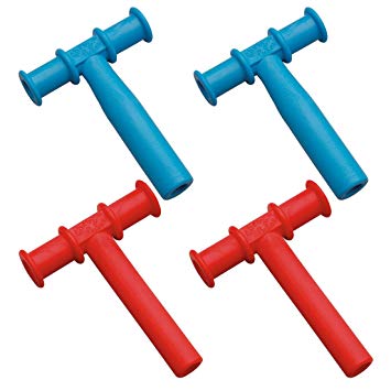 Chewy Tubes Teether, 4 Pack - Blue/Red