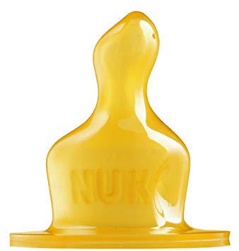 NUK Classic Standard Latex Teat Large Hole (Size 2) 6mths+ (Pack of 5)