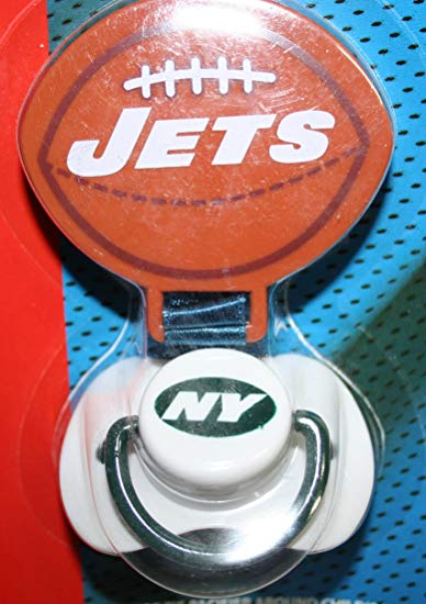 New York Jets Pacifier with Clip