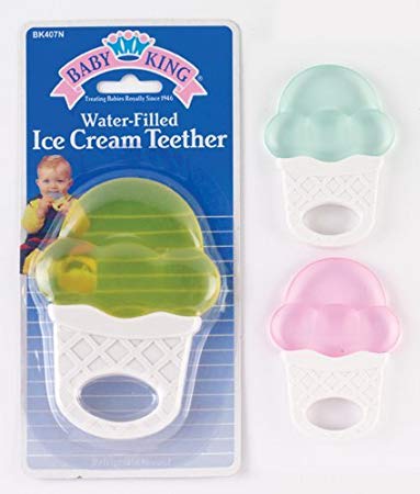 Baby King water-filled ice cream cone shaped Teether