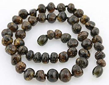 The Art of Cure Certified Baltic Amber Necklace 17 Inch (green) - Anti-inflammatory