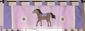 Sweet Jojo Designs Pretty Pony Horse Window Valance