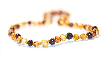 The Art of Cure Certified Baltic Amber Necklace 25 Inch (multicolored) - Anti-inflammatory