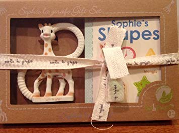 Sophie the Giraffe Teething Ring - Shapes Book by Vulli