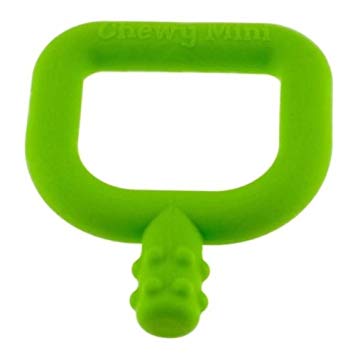 Mini Chewy Tube Teething Teether for Babies Sensory Chew Toy Special Need (green)