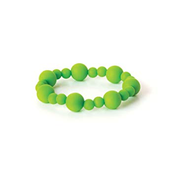 Bumkins Nixi Bolla Silicone Teething Bracelet, Green (Discontinued by Manufacturer)