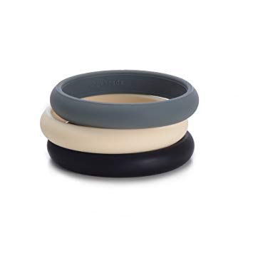 Chewbeads Skinny Charles Bangle - Ivory, Black, Charcoal (3 different colors)