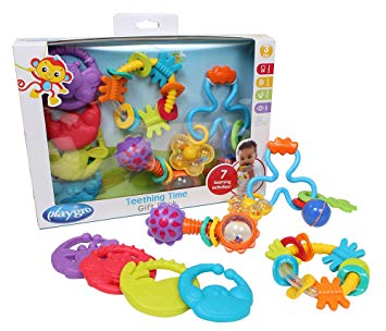 Playgro 4085429 4 Piece Teething Time Gift Pack for Baby