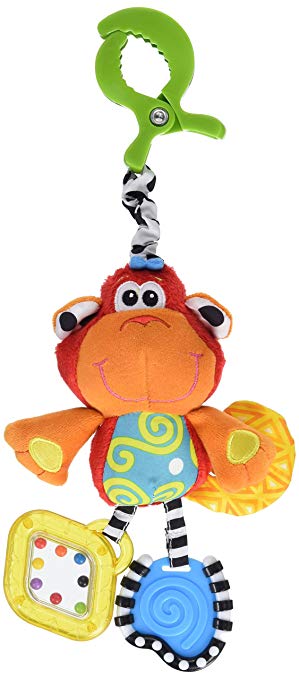 Playgro 0182854 Dingly Dangly Curly the Monkey Baby Toy