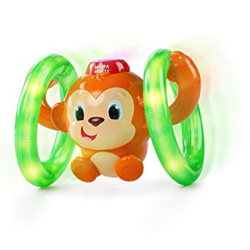 Bright Starts Baby Light Roll and Glow Monkey