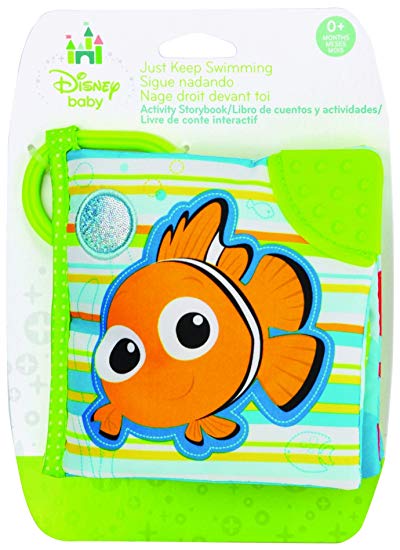 Disney Baby Finding Nemo On the Go Soft Teether Book, 5