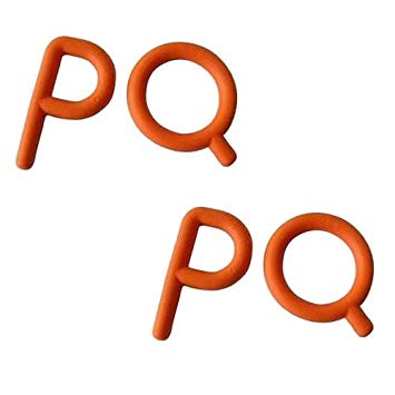 Chewy Tubes P & Q Teether, Set of 2