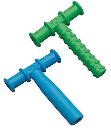 Chewy Tube, 2 Count, Blue/Green