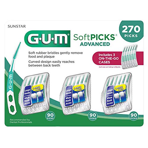 Sunstar 650R GUM Advanced Soft-Picks, Great Size 1 Pack ( 270 Count Total )