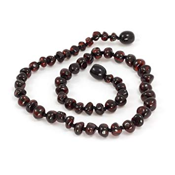 Momma Goose Teething Necklace, Cherry, 21